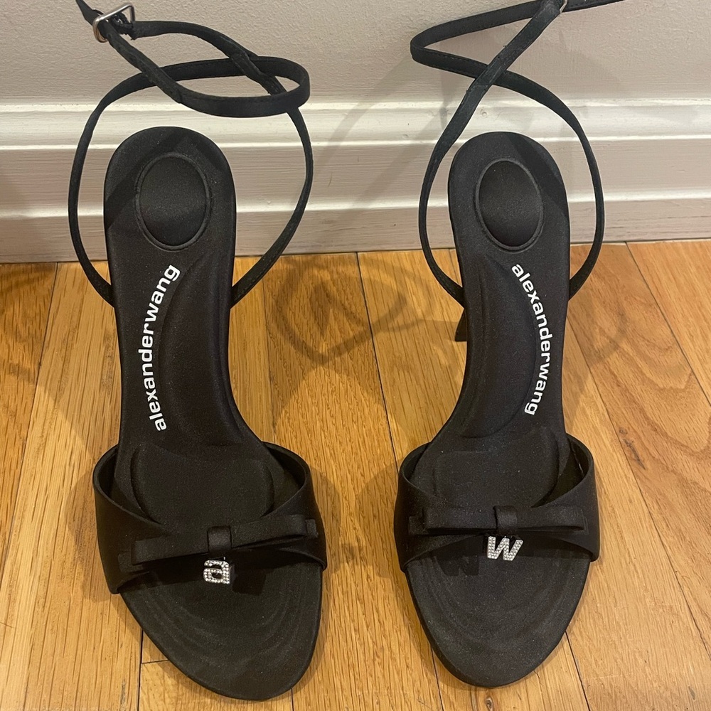 Alexander Wang Black Bow Heels